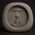 Grey Alien and UFO